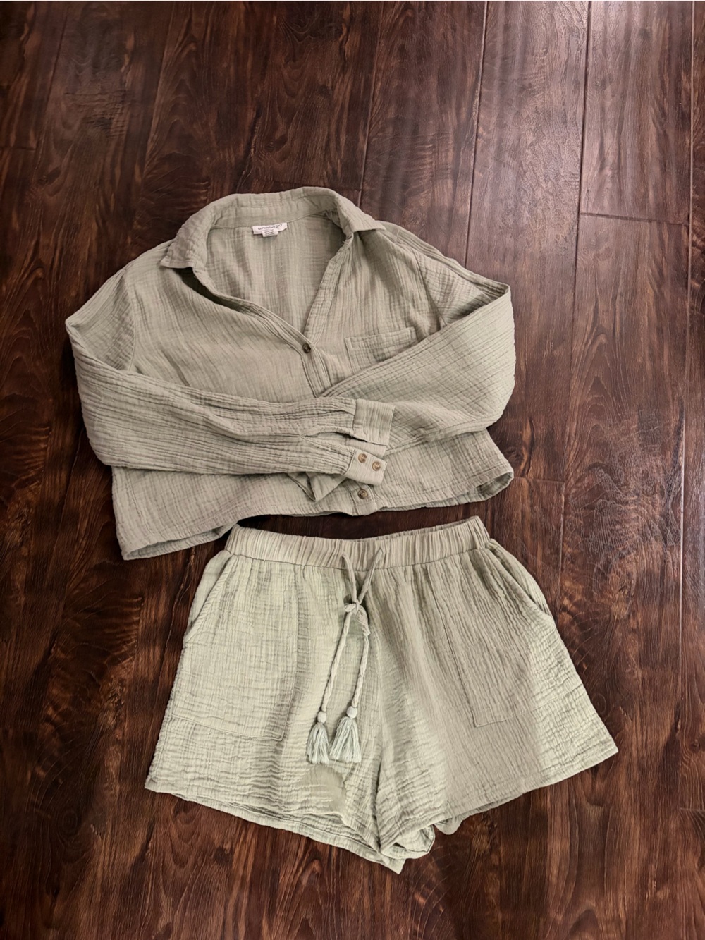 Midnight Sky Cotton Shirt + Short Set